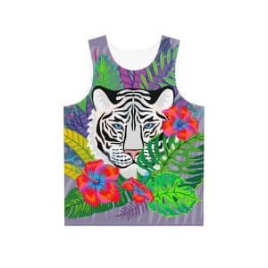 Men's Tank (AOP) White Tiger